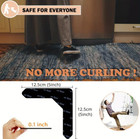 4pcs Carpet Mat Adhesive Grippers Non Slip Rubber Rug Sticker Reusable Skid Tape