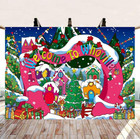 Welcome To Whoville Backdrop 7x5ft Winter Christmas Village Photography Backgrou