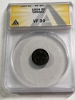 1904 Canada 5 Cents Small Silver Coin Graded Vf 30 By Anacs