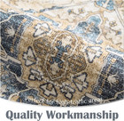 Runner Rug 2x5 Hallway Rug Washable Medallion Distressed Vintage Kitchen Runner 