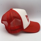 Budweiser Hat Vintage Beer Advertising Red Mesh Snapback Trucker Cap Bow Tie
