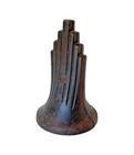 Art Deco Cast Iron Skyscraper Topper Newel Cap Finial  6 5  H Reclaimed Salvage