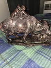 Antique Chinese Hand Carved Stone Water Buffalo Statue