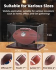 Football Display Case Acrylic Clear  Football Stand Holder Full Size With Sol   