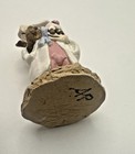 Wee Forest Folk M-058 Graduate Mouse - 1981 White  retired  Wff Annette Petersen