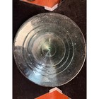 Antique Recycled Art Glass Light Blue Centerpiece Bowl --- 10 5 -l   4 -h
