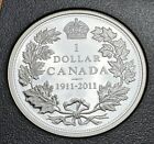 2011 Canada Silver Proof Dollar - Special Edition Silver King George V In 2x2