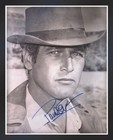 Paul Newman Framed Reproduction Signature Photo Reel Display 