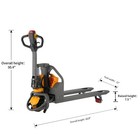Apollolift 45 x21  Fork Lithium Battery Electric Walkie Pallet Jack Truck 3300lb