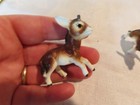 Vintage Miniature Bone China Donkey Figurines