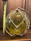 Rare Large Blown Glass Fishing Ball Buoy 12 Inches Diameter Vintage