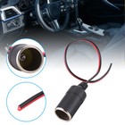 Car Cigarette Lighter Charger Cable Female Socket Plug Connector Adapter 12v 24v