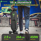 Electric Skateboard Longboard 450w Power 12mph 10 Miles With Remote Control