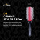Denman Classic Styling Brush 9 Row - D4 - Hair Brush For Separating  Shaping  