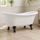 Set Of 4 Black Cast Iron Bathtub Claw Feet Vintage Tub Restoration Hardware