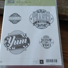 Stampin  Up  Friendship Preserves Cling Rubber Stamp Set Greetings 4