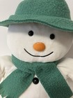 Vtg Eden 15  Plush The Snowman W  Green Felt Hat   Scarf Raymond Briggs