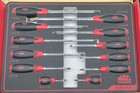 Mac Tools Sdrb12fr 12 Piece Red Screwdriver Set In Foam - Sdrb12f  mvp028843 