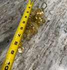 Vintage Yellow Gold Lucite Grape Cluster