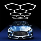 8x Grids Led Lighting Hexagon Light For Home Workshop Garage Gym Honeycomb Lamp