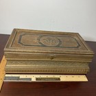 Antique Cigar Jewelry Box Humidor Mirror Wood Torch Flame Factory799 1st Dist Pa