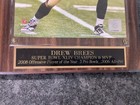 Drew Brees Nfl New Orleans Saints Superbowl Xliv Champion   Mvp Wall Plaque