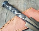 Steel Spike Athame  Heavy Twisted Steel Dagger  Ritual Knife  Occult Items