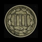 1889 3c Three Cent Nickel- Free Shipping Usa