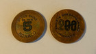 Old Principality Of Monaco Societe Des Bains De Mer 2 Casino Chips 5 200 Francs