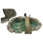 Fairy Garden Miniature Stone Wall Door And Pond Bridge Set 3 Pieces