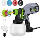 Workpro Paint Sprayer 600w Hvlp Spray Paint Gun 3spray Adjustable Flow Paint Gun