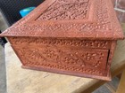 Antique Wood Inlay Sewing Box Hungarian Circa 1930   s