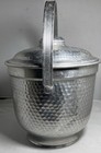 Vintage Mid-century Modern  Hammered Aluminum Ice Bucket