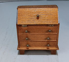 Vintage Concord Dollhouse Miniature Wood Winthrop Desk  1855 With Typewrite mail