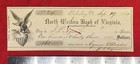 1860  north Western Bank Of Virginia  Parkersburg  Va Bank Check vignette  Rare 