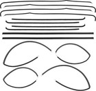 1955-57 Chevy 150 210  Complete Windowfelt Set  2 Door Sedan