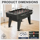 58 x32  Furniture Foosball Soccer Table Heavy Duty Arcade Game Room Kid Man Cave