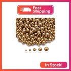 Mklksdh 1000pcs No Hole Pearls  3-8mm Gold Round Beads For Crafts No Hole  Faux 