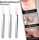 Acne Needle Blackhead Remover Pimple Blemish Comedone Extractor Tweezer Tool Kit