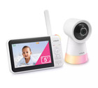 Vtech Video Series Pan tilt Video Baby Monitor White Vm5266 Excellent Condition