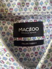 Maceoo Men s 2xl Multicolor Cool Guy Print Button Shirt Italian Fabric Euc