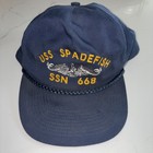 Vintage Uss Spadefish Ssn-668 Military Hat Us Military Navy Rope Baseball Cap
