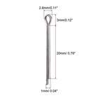 Split Cotter Pins  1mm X 20mm 304 Stainless Steel Clip Fastener Fitting 30pcs