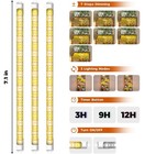 Bamworld Plant Stand With Grow Light Plant Shelf For Mutiple Pots 3 Tiers Ladder