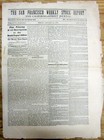 Rare 1873 San Francisco Financial Newspaper With Discovery Of Nevada Silver Mine