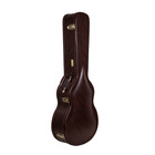 Crossrock Hard-shell Wooden Case Fits 12-fret 00 Style Acoustic Guitar-brown