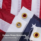 Us Yacht Ensign Sewn Boat Flag 12x18 Inch  Embroidery Stars Ensign Nautical Amer