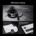 7 500w Electric Garage Heater  Wire  8 Awg  Plug  Nema 14-50p  Remote  Ceiling M