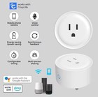 Smart Plug  Wifi Mini Socket Outlet  Alexa Google Assistant Timer White