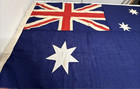 Vintage Flag Of Australia 1940s Wwii Era Muslin Cotton 35 X 71    Southern Cross